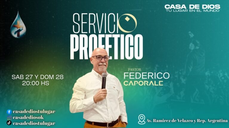 Predica Pr. Federico Caporale “Somos Hijos”